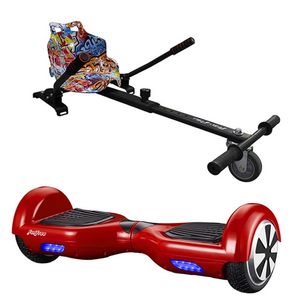 Hoverboard PACK HOVERBOARD BASIC ROJO GRAFFITI 4 Rojo